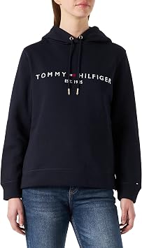 Tommy Hilfiger Donna Felpa Heritage con Cappuccio