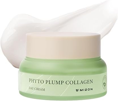 [Mizon] Crema Giorno al Collagene Vegetale (50 ml) Collagene vegano e a base di piante, Rughe e linee sottili, Idratazione, Cura diurna (Phyto Plump Collagen Day Cream)