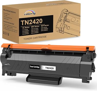 colorfly TN2420 Cartucce di Toner Compatibile per Brother MFC-L2710DW | Compatibile per MFC-L2710DW MFC-L2710DN HL-2370DN HL-2350DW DCP-L2510D per Brother TN-2420 TN-2410, 1 Nero, 3000 Pagine