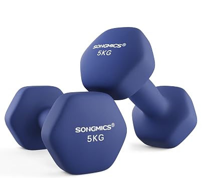 SONGMICS Manubri, Esagonale | Manubri per Fitness, Esercizio, Addestramento, per Palestro in Casa