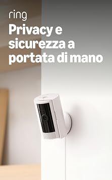 Ring videocamera interna (Indoor Camera 2ª gen.) | Telecamera di sorveglianza per animali domestici, audio bidirezionale, copertura per la privacy | Ring Home: 30 gg. prova gratuita | 3 telecamere