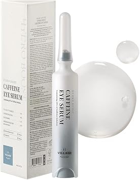 VILLAGE 11 FACTORY Siero occhi alla caffeina (10 ml) soluzione di caffeina 10%, esapeptide-8, niacinamide, trattamento elasticizzante, antirughe, occhiaie Hydro Boost Caffeine Eye Serum