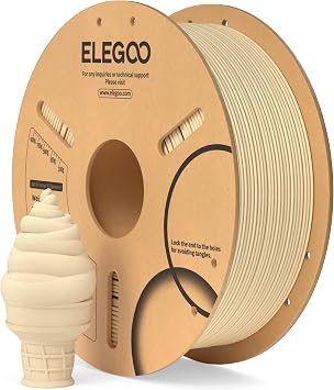 ELEGOO PLA Filamento Stampante 3D 1.75mm Beige 1KG | Precisione Dimensionale +/- 0.02mm, per La Maggior Parte delle Stampanti 3D