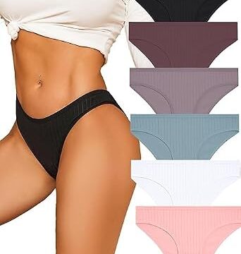 ALL OF ME 6 Pack Mutande Donne Cotone Intimo Donne Scivolare Morbido Hipster Mutandine Sexy Slip Multipack S-XL