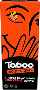 Hasbro Taboo Uncensored, Gioco da Tavolo e di Società per Soli Adulti, Giochi per Feste con Amici da 18 Anni in su, Domande e Indovinelli Fino a 10 Giocatori