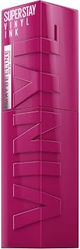 Maybelline New York Rossetto Liquido, Effetto Vinilico, Fino a 16H di Tenuta, Colore Brillante Senza Sbavature, Super Stay Vinyl Ink Pink Mix, Tonalità: 170 Unafraid