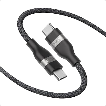 Anker Cavo USB C di Ricarica Veloce 240W, Design Intrecciato e Riciclato | Per iPhone 16/16pro/16 Plus/16 pro Max, MacBook pro, iPad pro, iPad Air 4, Galaxy S23 e Altro Ancora(1,8m, Nero).