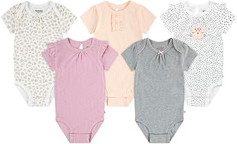 Huggies 5-pack Elevated Bodysuit Undershirt Bimba 0-24 (Pacco da 5)