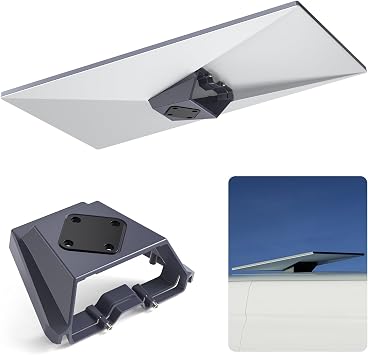 XLTTYWL® Supporto da Tetto Inclinato 8° per Starlink Gen 3/4/V4 | Per Gen 3/4/4X & V4, Inclinazione 8°, Senza attrezzi, Alluminio antiruggine, Ideale Camper, Barca, Furgone & Portapacchi.