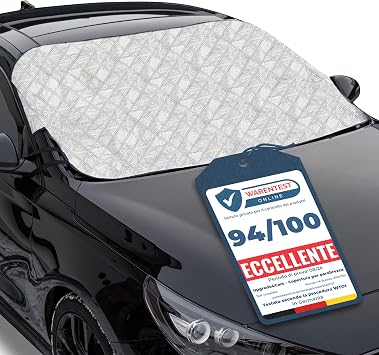 Upgrade4cars Copri Parabrezza Auto Universale Esterno Accessori Interni | Antigelo & Antisole | Accessorio pratico per il veicolo | Facile da usare e da riporre | Estate & Inverno