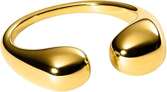 Purelei® Anello Embrace – Anello da donna impermeabile in acciaio inox durevole – Anelli regolabili di taglia (S-M/M-L) – Bigiotteria per il tuo look personalizzato