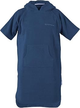 TOM TAILOR Junior Surf Poncho, 140-158cm, 100% Cotone/Spugna, UNI Blue (Dark Navy)