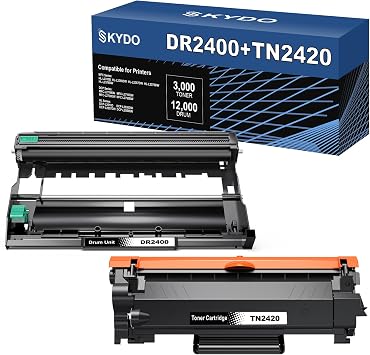 TN2420 Toner + DR2400 Tamburo Compatibile con Brother TN 2420 HL-L2375DW | per Brother MFC-L2710DW MFC-L2750DW HL-L2375DW HL-L2310D DCP-L2530DW DCP-L2510D DCP-L2550DN MFC-L2750DW TN2420 DR2400 Drum