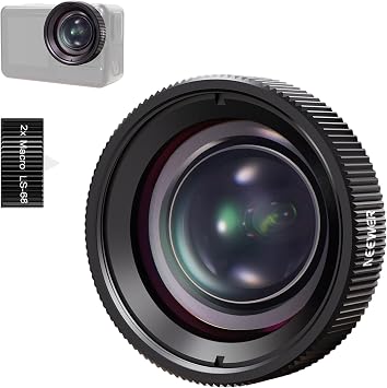 NEEWER Obiettivo Macro Compatibile con DJI Osmo Nano/Action 5 Pro/Action 4 | Ingrandimento 2x, 2 Elementi in 1 Gruppo, Distanza Focale 3-4cm, Accessori Fotografia Ravvicinata, Non Impermeabile, LS-68