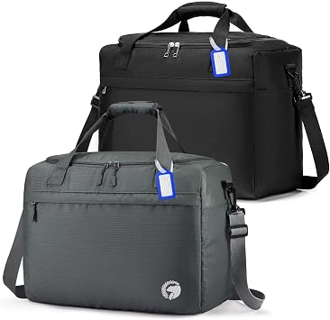 BAGZY Borsone da Viaggio Donna 25L Borsone Palestra Uomo Piccola Borsa Bagaglio a Mano 40x30x20 Ryanair Wizzair Vueling Impermeabile Borsa Cabina Aereo Borse Viaggio Borse Ospedale Parto Weekender Bag