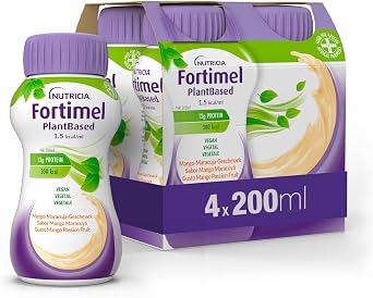 FORTIMEL PLANTBASED PROTEIN, Iperproteico, Mango e Passion Fruit, 4x200ml