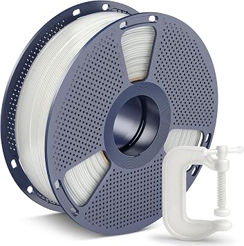 SUNLU PP Filamento 1,75mm, Polipropilene Filamento per Stampanti 3D, Ultra Resistente e Leggero PP +/-0,03mm, 800g/Bobina, Bianco Naturale