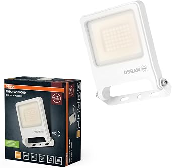 OSRAM Proiettore LED ENDURA FLOOD PC 30W 3000K bianco | ENDURA® Flood Warm White PCR, Outdoor Lanterns, Bianco, dia, 30000 h, confezione da 1