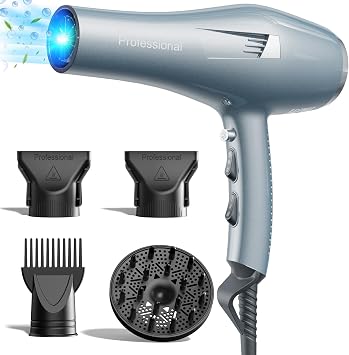 Asciugacapelli Professionale 2000W Ionico, 130M Ioni