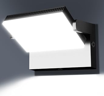 ledmo 150W Faretto LED da Esterno 17000 lm, 360°, Bianco Freddo 6000K, IP65 | 17000 lm di luce bianco freddo 6000K per grandi aree; pannello 360° e corpo nero in alluminio, ideale per garage e officina
