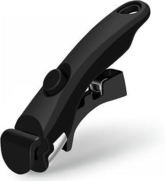 GiPP Manici Rimovibili per Padelle Adatto a Diversi Tipi di Pentole, Nero | Accessori universali in silicone, adatti a qualsiasi tipo di pentole senza manico