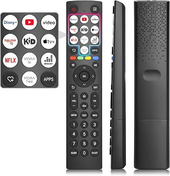 Telecomando-per-Hisense-Smart-TV, Universale Telecomando per Hisense TV | per Hisense VIDAA 4K UHD FHD QLED LED LCD HD TV, 12 scorciatoie, NON richiede configurazione, materiale ABS