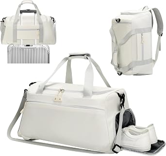 AiQInu Borsone Palestra Uomo Donna, 35L 3 in 1 Borsone Sportivo con Scomparto Scarpe, Borsa da Viaggio Tasca Bagnata Impermeabile, Design Multiscomparto per Palestra, Sport, Viaggio