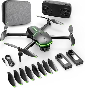 Drone con Telecamera 4K per Bambini e Adulti, Mini FPV Droni con Motore Brushless/45min di Volo/Avvio One-Key/Controllo Gesto, Giocattoli Regalo per Bambini compleanni Natale, Meno di 249g