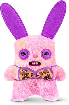 Fuggler Baddies Fuggs 23 cm Peluche Da Collezionare (Rabid Rabbit) di ZURU, con divertenti disegni di mostri brutti con atteggiamento feroce, stile audace
