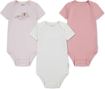 Huggies Bodysuit (Confezione da 3) Rosa Bimba 0-24