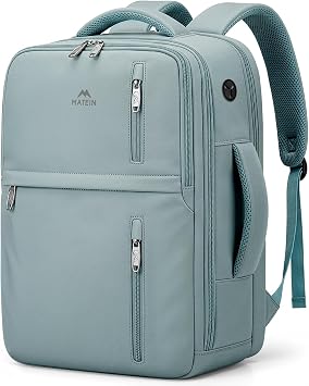 MATEIN Zaino 40x30x20 per Ryanair, Zaino Ryanair 40x30x20 per Uomo e Donna | 24L Zaino Ryanair, Leggero Zaino Porta PC 15,6 Pollici, Bagaglio a Mano 40x30x20 Impermeabile per Ryanair, Wizz Air, Verde