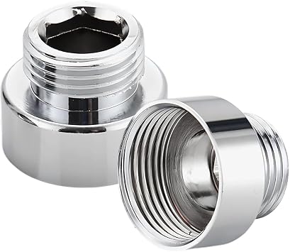 HUZNA 2 Pezzi Filettatura Interna Da 3/4″ Su Filettatura Esterna Da 1/2″, Adattatore Per Tubo Doccia In Rame Di Alta Qualità,Riduttore Doppio Raccordo per Colle