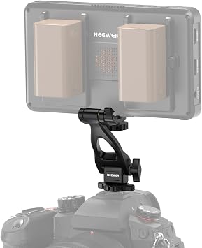 NEEWER Adattatore Monitor a 2 Assi, Supporto per Monitor da Campo 5″/7″ con Cold Shoe, Vite Antitorsione 1/4″, Rotazione 360° Inclinazione 180°, Accessori Fotocamera per Fotografia Videografia, MA023