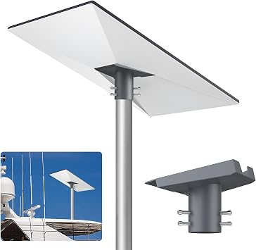 Justech Adattatore per Tubi Starlink Gen 3 a 360° Regolabile Supporto da Palo Starlink Gen 3 in Lega di Alluminio Compatibile con Diametro 25-53 mm Installazione Universale per Tetto Parete Giardino-G