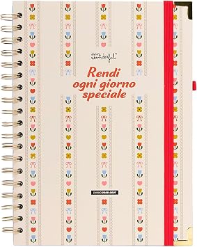 Diario scolastico Mr. Wonderful 2026-27 Settimanale Grande – Rendi ogni giorno speciale
