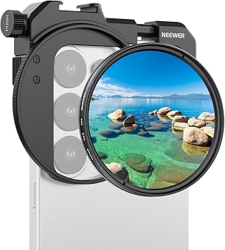 NEEWER Morsetto Regolabile per Filtro Telefono da 67mm e Filtro CPL, FL-112 | Cold Shoe, Accessori Fotografia per Smartphone, Compatibile con iPhone 18 Pro Max 18Pro 17 16 Samsung Galaxy S26 Ultra