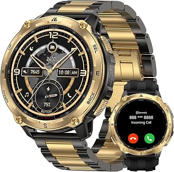KOSPET TANK T4 Special Edition Smartwatch Uomo Rugged, Mappe Offline, IP69K | GPS a 6 Satelliti, Impermeabile 10 ATM, Batteria 15 Giorni, Chiamate Bluetooth, 180+Modalità Sportiva, Monitor Salute 24/7
