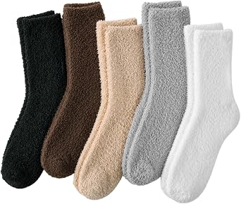 SukModen Calzini Donna Invernali 5/10 Paia, Calze Casa Calde e Accoglienti, Calzini Termici Caldi per Casa Letto e Sonno, Ideali come Regalo di Natale o Capodanno per Mamma, Fidanzata o Amica