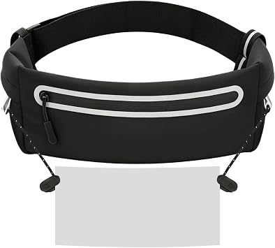AiQInu Marsupio Running, Marsupio Corsa Impermeabile, Cintura da Corsa per Uomo e Donna, Fascia Running per Jogging, Viaggi, Escursioni, Sport, Camminata, Outdoor – Nero