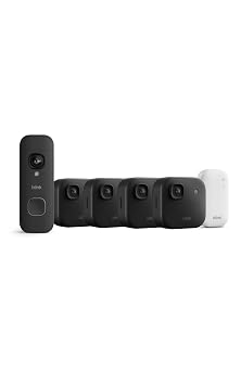 Videocamera esterna 2K+ Blink con Videocitofono 2K+ a pile Blink (ultimo modello), Nero, Modulo di sincronizzazione di base incluso