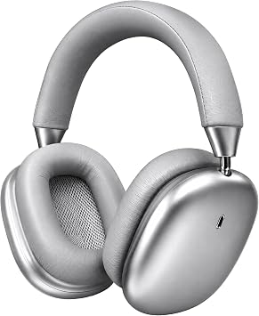 VoKinroad Cuffie Wireless Bluetooth Over Ear, Cuscinetti Magnetici Rimovibili con 2 Set Extra, Con ANC,80 Ore di Autonomia, Ricarica Rapida Type-C, Controllo Touch, Comode per Viaggio Lavoro Casa