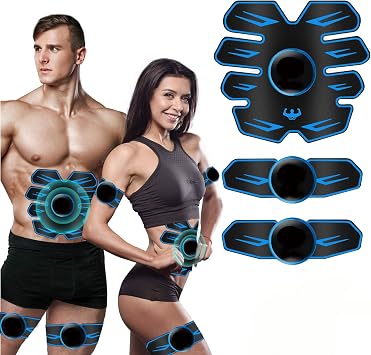 HENESE EMS Elettrostimolatore Muscolare,Elettrostimolatore per Addominali，ABS Addominale Tonificante Cintura,Allenatore Addominale per la Stimolazione Mirata dei Muscoli Addominali