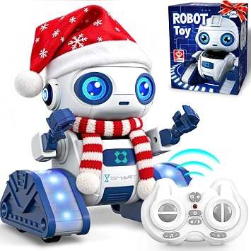 Ophy Robot Bambini, Funzione di Proiezione Innovativa, Robot Telecomandato con Controllo Gestuale, Occhi a LED, Musica, Robots Halloween Giocattoli per bambini e bambine di 3 4 5 6 7 8 9 10 11 12 anni