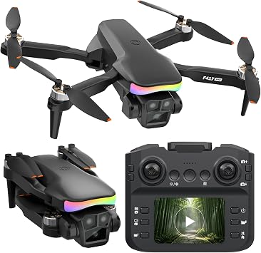 F417PRO Mini Drone con Telecamera HD Regolabile, Telecomando a Schermo LCD, Motore Brushless, Ricarica Rapida Type‑C, Giocattolo Drone per Principianti Bambini Adulti, Regali per Ragazzi Ragazze