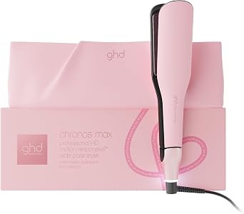 ghd Chronos Max, Piastra Capelli Professionale con Lamelle Larghe Consigliata per Ricci e Chiome Voluminose, Tecnologia HD Predittiva per uno Styling Veloce, Senza Danni da Calore Estremo