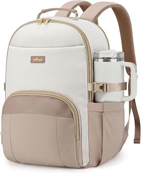ETRONIK Zaino da donna, zaino scolastico per adolescenti, borsa scolastica | Zaino da viaggio 15,6 pollici donna, borsa da lavoro resistente all’acqua, ampia tasca bottiglia d’acqua e più scomparti