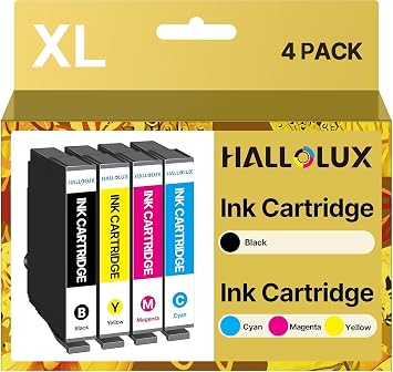 HALLOLUX Compatibili per 604XL Cartucce per Epson XP-2200 XP-2205 (4-Pack) | per Epson XP-2200,WF-2910,WF-2930,XP-2205,XP-3200,XP-3205,XP-4205,XP-4200,WF-2950DWF,WF-2935DWF,WF-2930DWF,Compatibile Epson