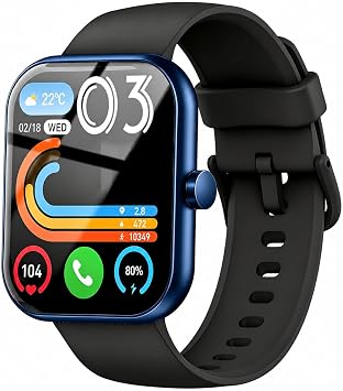 2026 Smartwatch Uomo Donna, 1.96″ Smartwatch con Effettua/Risposta Chiamate, 100+ Sportive Fitness Tracker con Sonno Contapassi Cardiofrequenzimetro, Impermeabil IP68 Smart Watch per Android/iOS