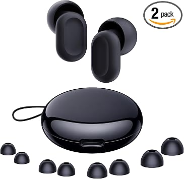 Tappi Orecchie Dormire – Tappi Riutilizzabili Ergonomici A Forma Di C Con 4 Misure Di Punta, Per Chi Dorme Su Un Fianco, Viaggi, Lavoro E Concentrazione