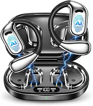 Auricolari traduttori con IA in tempo reale: dispositivo traduzione 3 in 1 | con 144 lingue, traduttore italiano-inglese, auricolari traduttori a orecchio aperto per viaggi e apprendimento